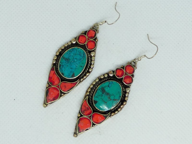 Nepalese Earring, Handmade and Traditional Carousel 1