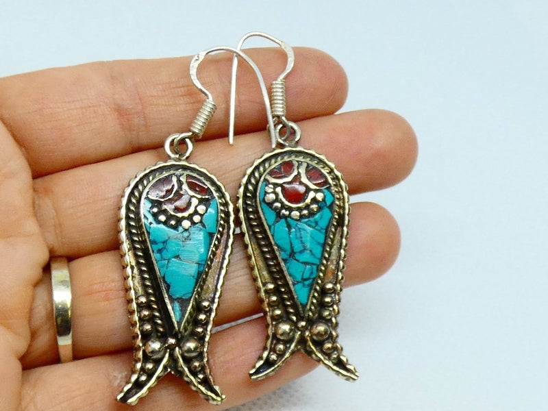 Nepalese Earring, Handmade and Traditional Carousel 9