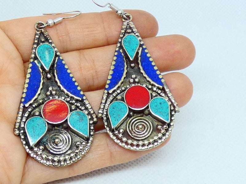 Nepalese Earring, Handmade and Traditional Carousel 10