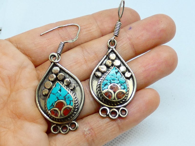 Nepalese Earring, Handmade and Traditional Carousel 9