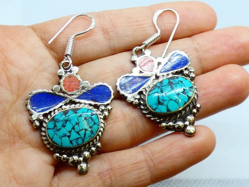 Nepalese Earring, Handmade and Traditional Carousel 8