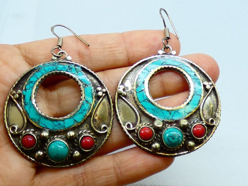 Nepalese Earring, Handmade and Traditional Carousel 10