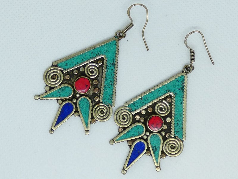 Nepalese Earring, Handmade and Traditional Carousel 1