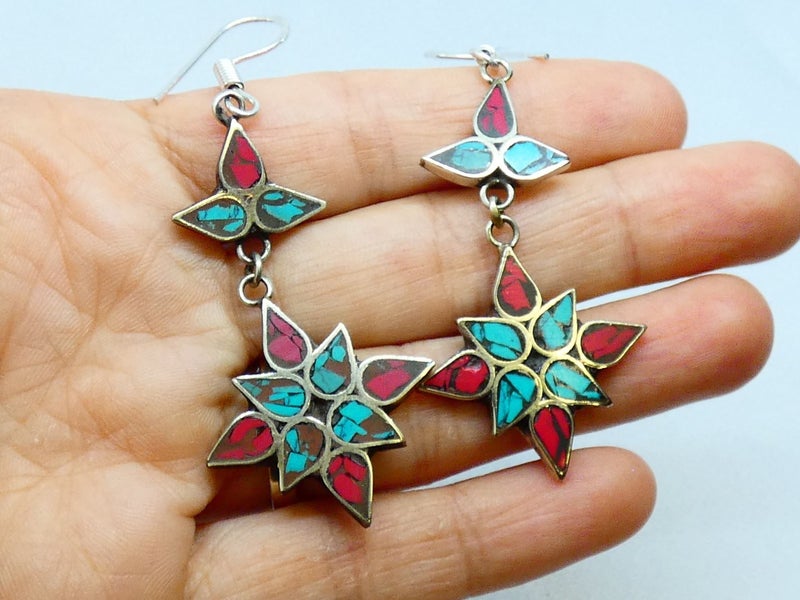 Nepalese Earring, Handmade and Traditional Carousel 9