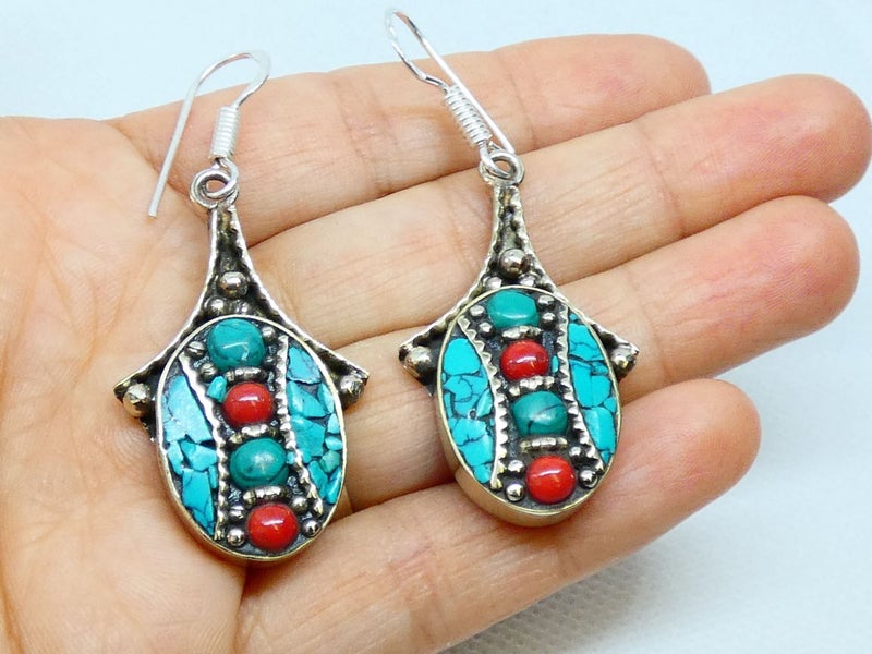 Nepalese Earring, Handmade and Traditional Carousel 8
