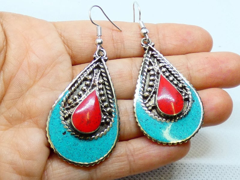 Nepalese Earring, Handmade and Traditional Carousel 9