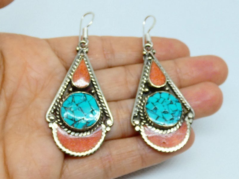 Nepalese Earring, Handmade and Traditional Carousel 10