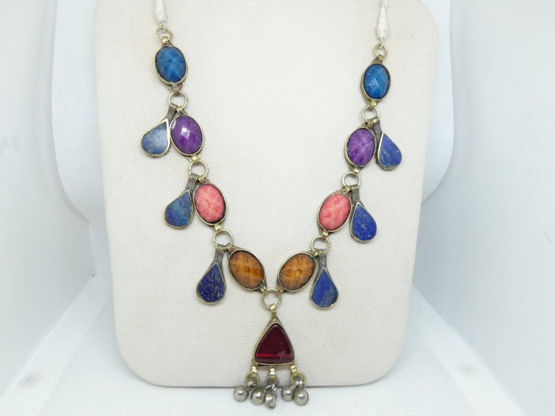 Afghan Tibetan Necklace, Handmade and Traditional Carousel 1
