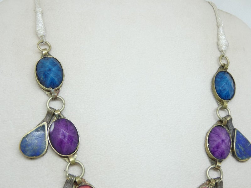 Afghan Tibetan Necklace, Handmade and Traditional Carousel 10