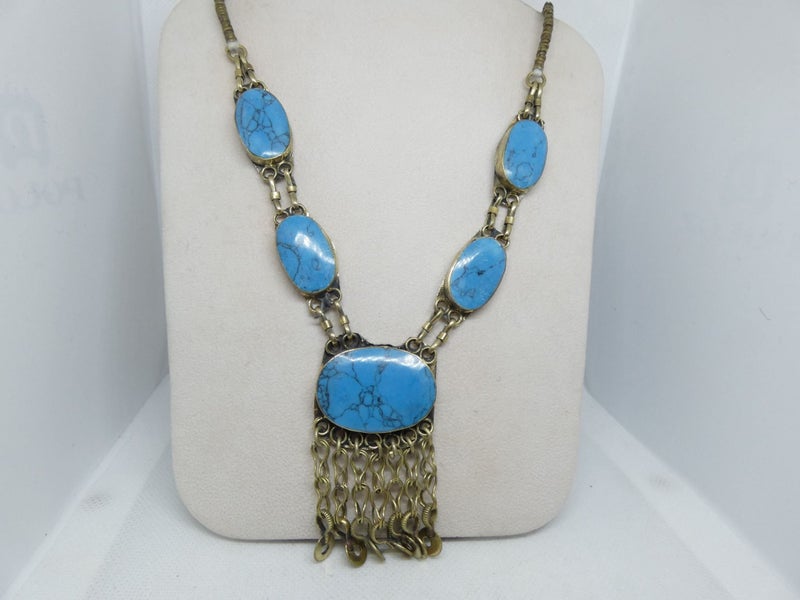 Afghan Tibetan Necklace, Handmade and Traditional Carousel 1