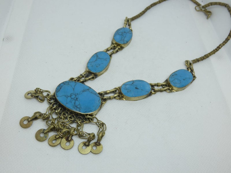 Afghan Tibetan Necklace, Handmade and Traditional Carousel 2