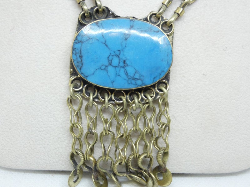 Afghan Tibetan Necklace, Handmade and Traditional Carousel 9