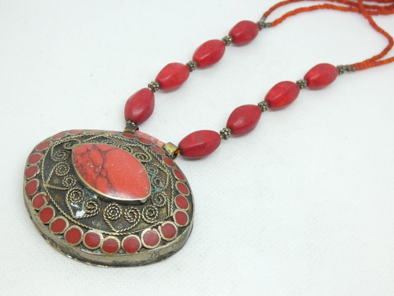 Afghan single layer seed beads Necklace, Handmade and Traditional Carousel 2