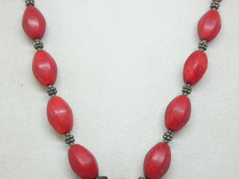 Afghan single layer seed beads Necklace, Handmade and Traditional Carousel 10