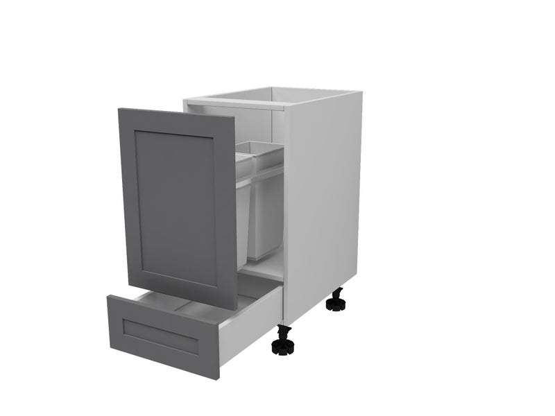 Kitchen Base Cabinet + bin insert, 400mm, Shaker Style, great quality, assembled Carousel 1