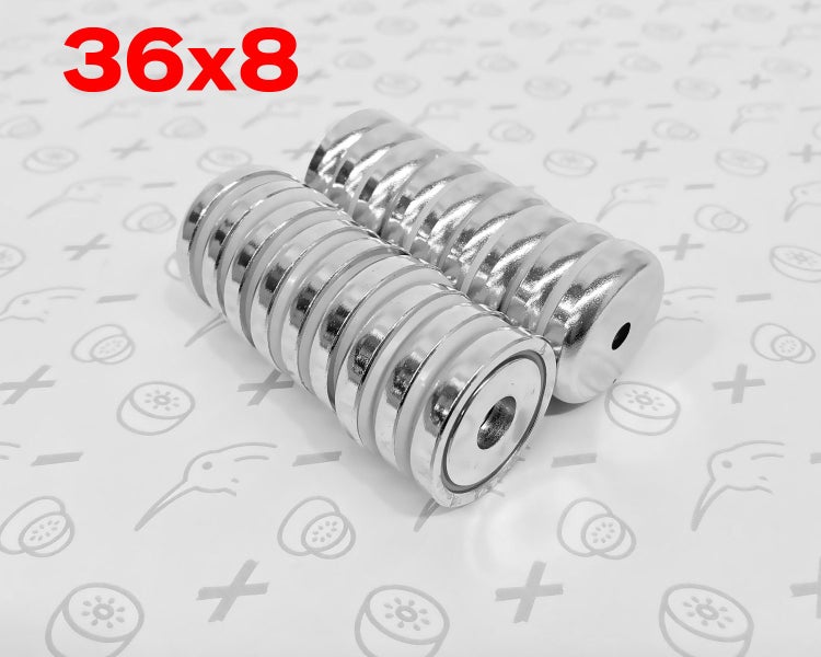 Strong Magnet: D36x8mm Pot Magnets Carousel 1