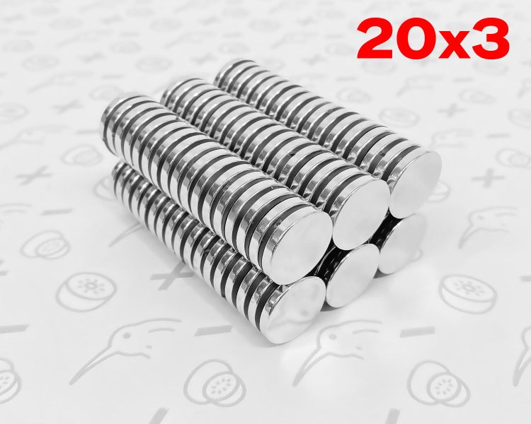 Neodymium Magnets: D20x3mm Disc Magnet Carousel 1