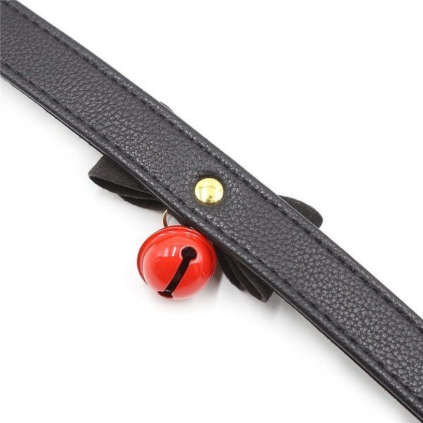 Handmade Sexy Alternative metal PU Leather Collar Bell Choker slave Carousel 7
