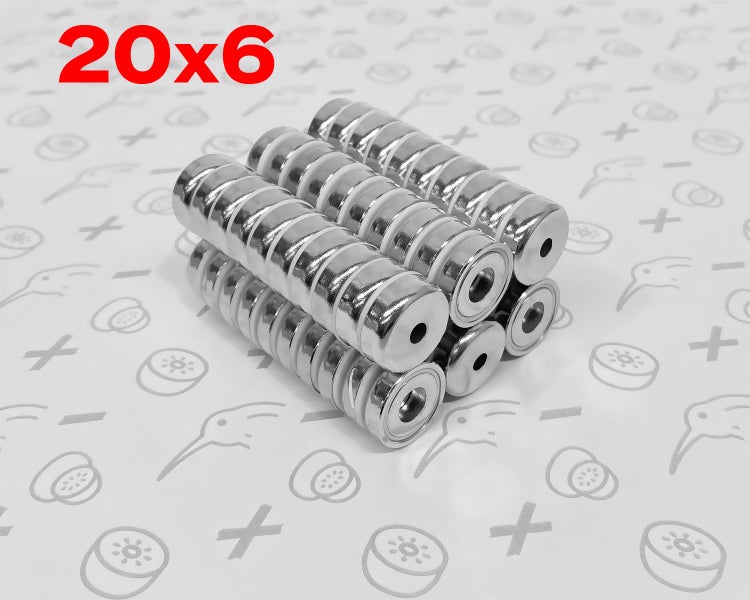 Rare Earth Magnets: D20x6mm Pot Magnet Carousel 1