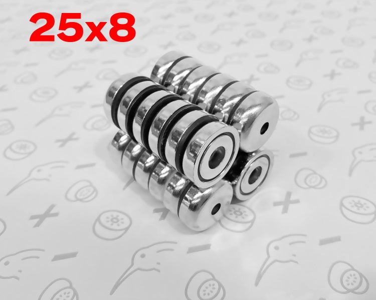 Rare Earth Magnets: 25x8mm Pot Magnet Carousel 1