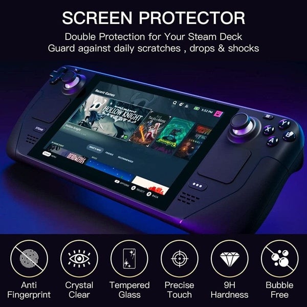 Tempered Glass Deck Screen Protector with Steam Deck Carousel 2
