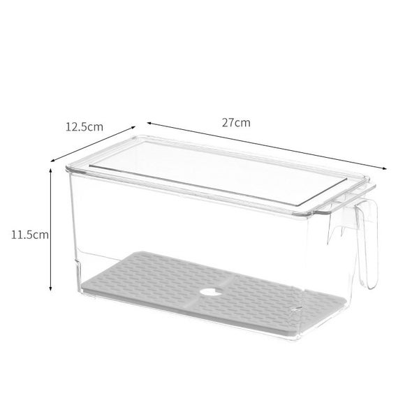 5L Refrigerator Organizer Food Storage Container Kitchen Storage Box Carousel 1