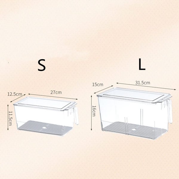 5L Refrigerator Organizer Food Storage Container Kitchen Storage Box Carousel 7