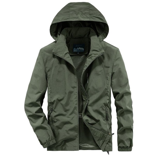 Men`s Outdoor Hiking Jackets Waterproof Hooded Windbreaker Coat Men Carousel 6