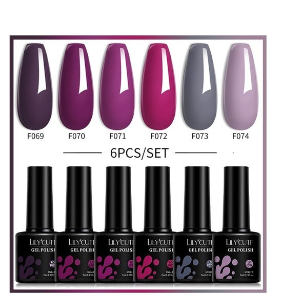 6 Pc Set UV Gel Nail Polish 7ml Bulk Set - 227564 Carousel 1