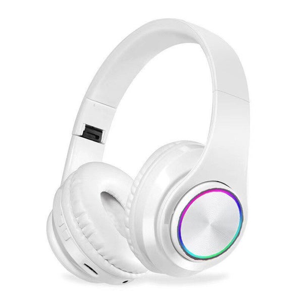 B39 Headphone With Wireless Bluetooth Colorful Light Pluggable Card Carousel 7