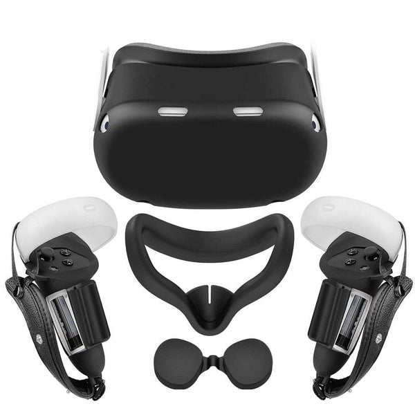 Protective Controller Grip Leather Strap Shell Face Lens Cover for Meta Oculu... Carousel 2