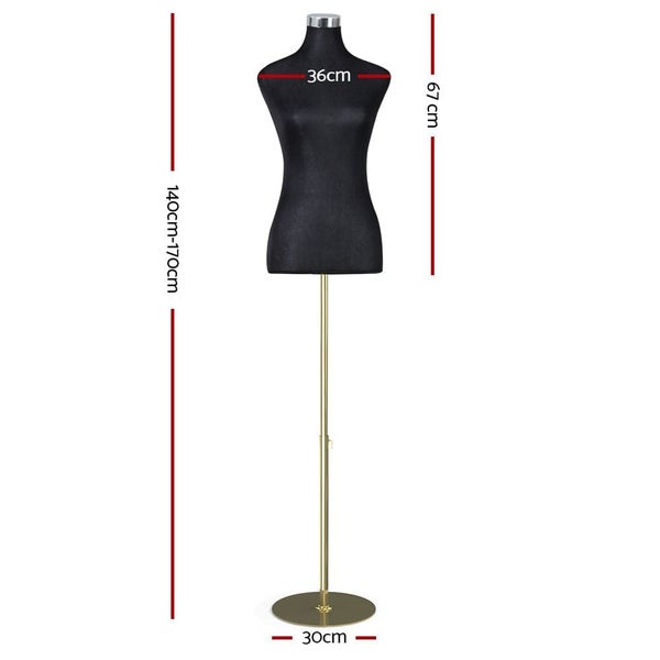 Embellir Female Mannequin Dummy Model Dressmaker Clothes Display Torso Tailor Bk Carousel 2