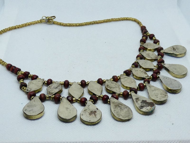Afghan Tibetan Necklace, Handmade and Traditional Carousel 6