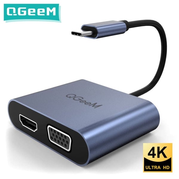 Usb c Hdmi Vga Splitter Hub Adapter Cable for Mi Notebook Macbook Pro Carousel 1