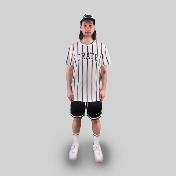 Crate MENS VARSITY STRIPE T-SHIRT Carousel 1