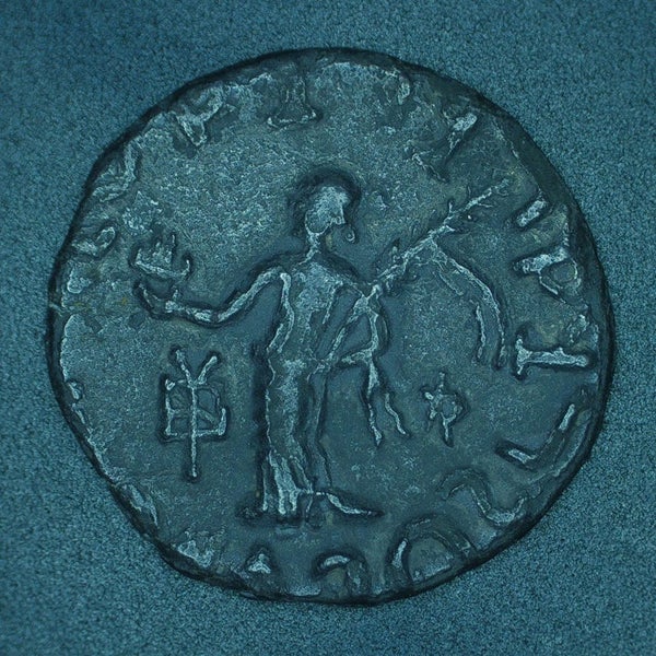 Azilises Indo-Skythian King, AR Silver Tetradrachm. 57 - 35 BC. 56.510T Carousel 2