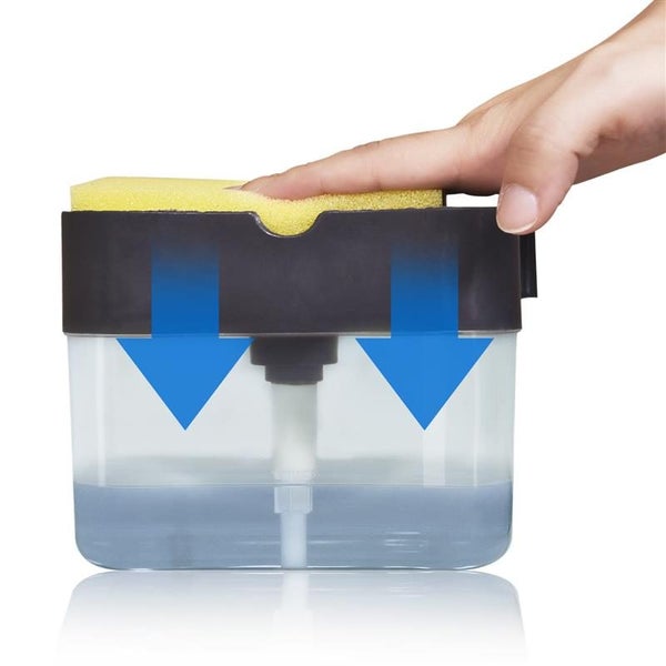 2-In-1 Soap Pump Dispenser Liquid Dispenser Container Hand Press Soap Carousel 2
