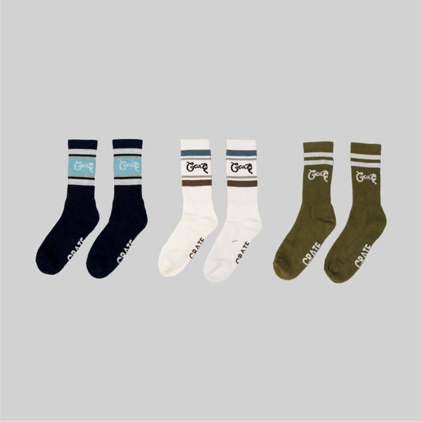 Crate SS22 Striped Sock Pack Carousel 2
