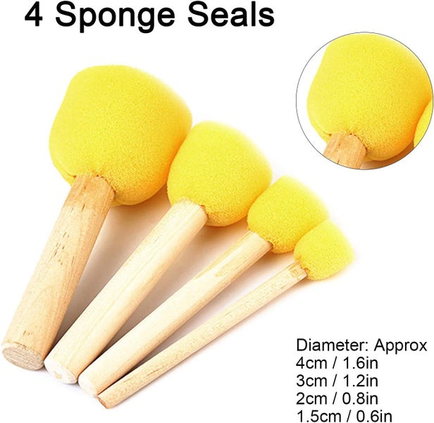 36 Pcs Artist Paint Brushes Set for Toddlers64836969285121114