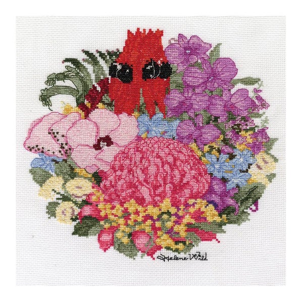 Helene Wild Australian Cross X Stitch Kit Floral Emblems Counted Carousel 2