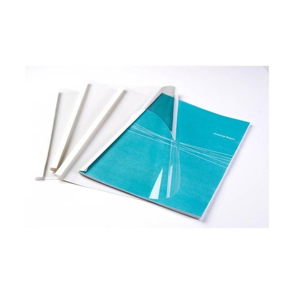Fellowes Thermal Binding Covers A4 6mm White Pack 100 Carousel 1