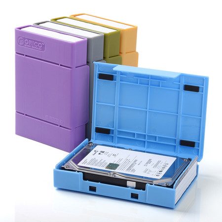5 Pack Hard Drive Case Protective Box for 3.5 Inch SSD HDD Carousel 7