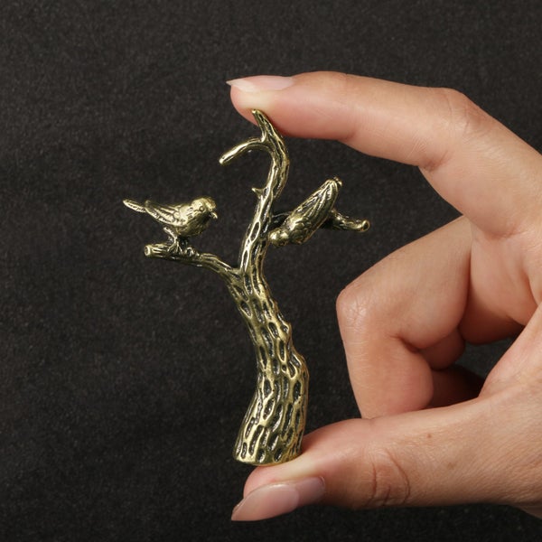 Antique 2025 Money Tree Figurines Ornament Brass Sculptures Decor Carousel 1