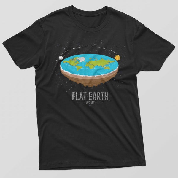 Reality Glitch Flat Earth Society Mens T-Shirt Carousel 2