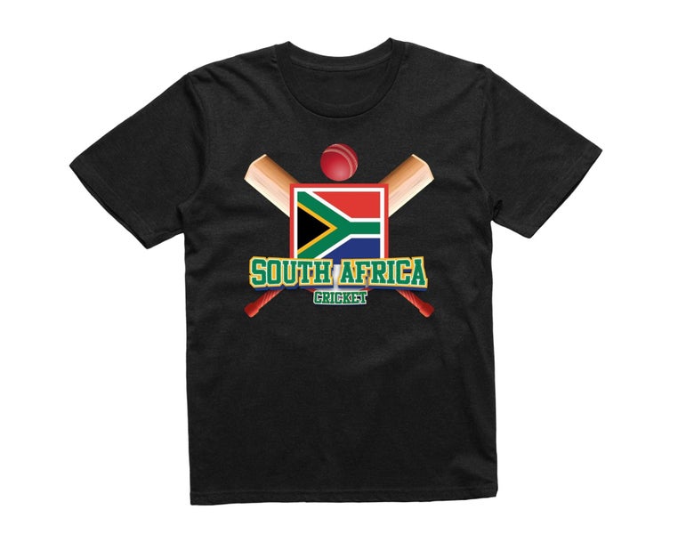 Reality Glitch South Africa Cricket Supporter Flag Kids T-Shirt Carousel 1