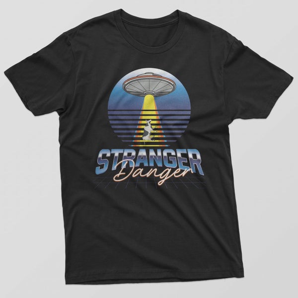 Reality Glitch Stranger Danger UFO Mens T-Shirt Carousel 2