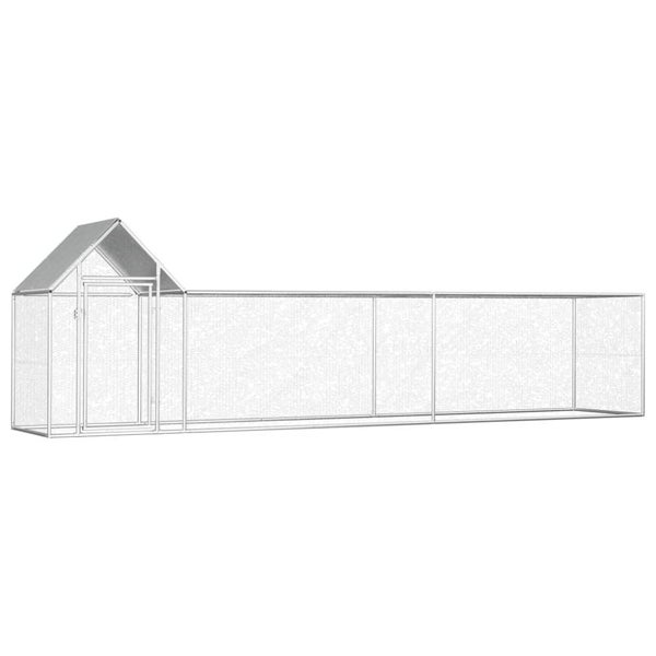 Chicken Coop 5x1x1.5 m Galvanised Steel Oaappp Carousel 1