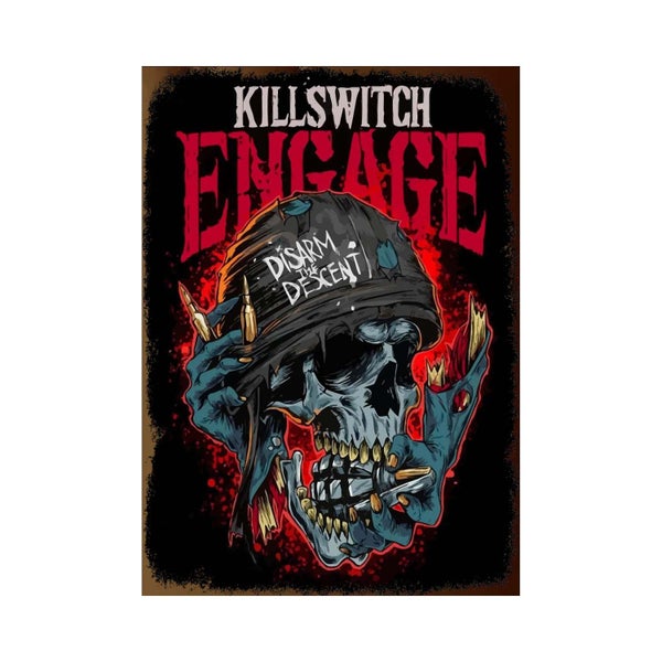 Rock Band Metal Tin Sign Decorative Plates Vintage Rock Poster Carousel 1