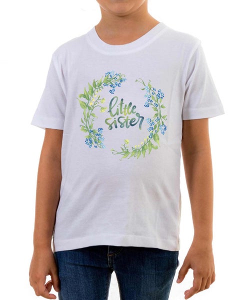Reality Glitch Little Sister Flowers Kids T-Shirt Carousel 1