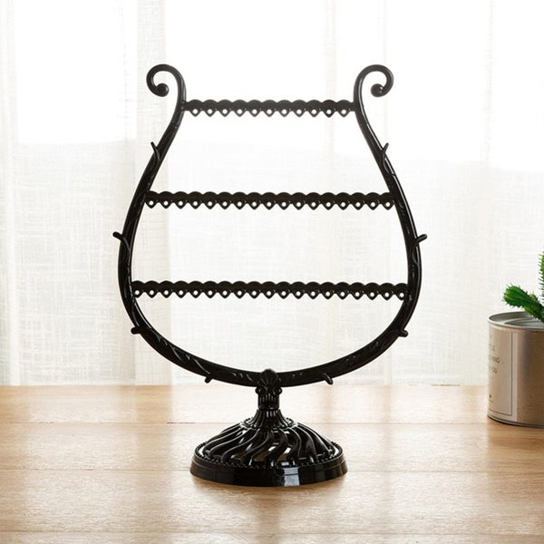 58 Holes Creative Wine Cup Shape Earrings Bracelet Storage Shelf Jewelry Display Carousel 2
